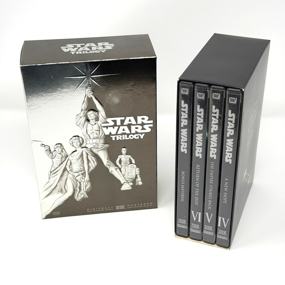 Star Wars Trilogy DVD Widescreen Box Set IV V VI Bonus Disc THX